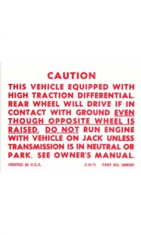 1972 1973 corvette - 1972-1973, decal